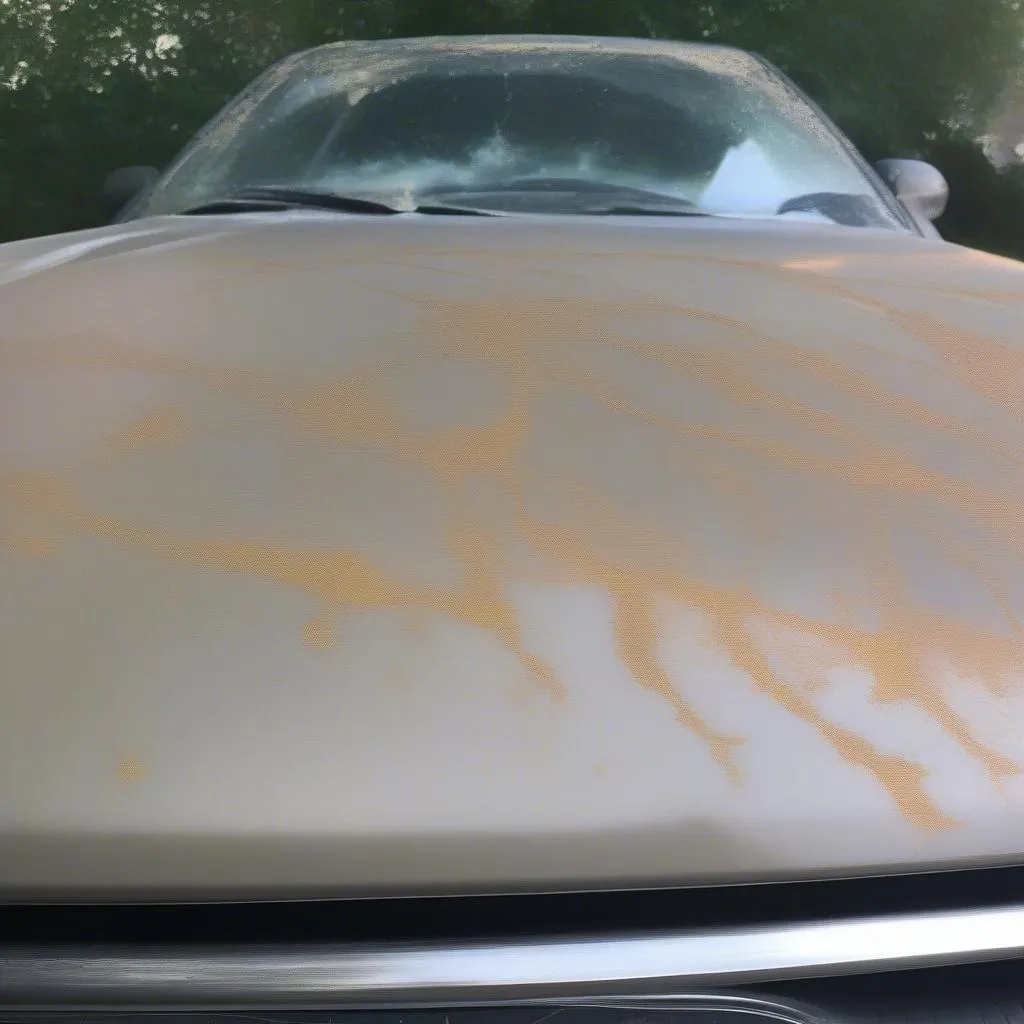 Clear coat peeling on a car