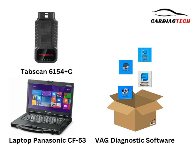 VAG Software+ Tabscan 6154+C+ Laptop CF-53