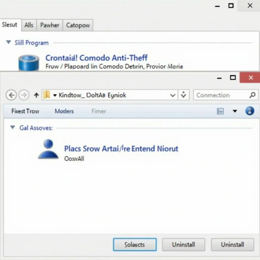 Comodo Anti-Theft uninstallation process