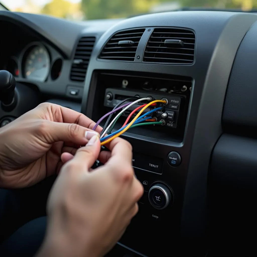 Connecting a satellite radio receiver to a car stereo