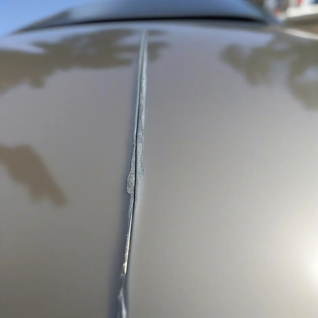 damaged car antenna