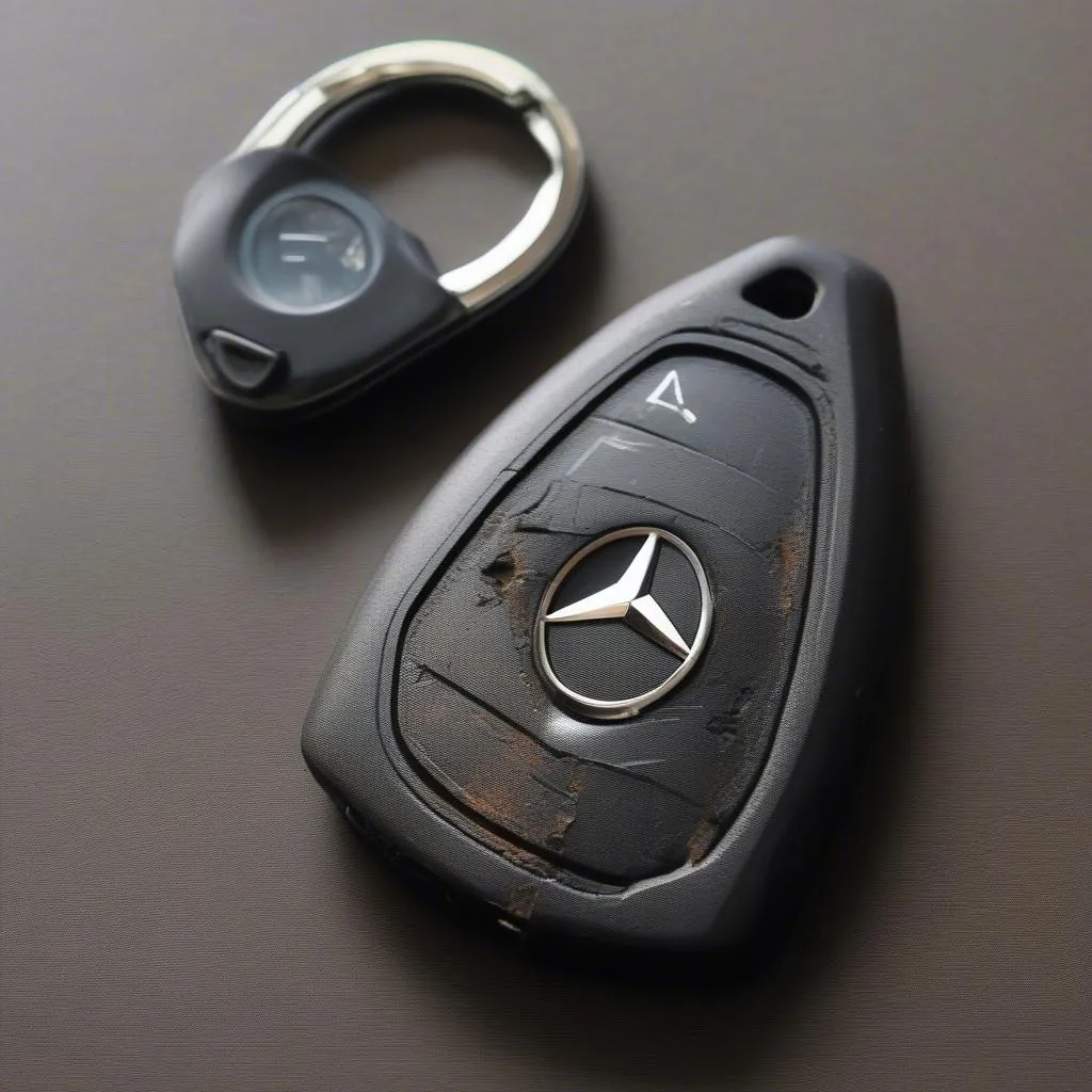 Damaged Mercedes Key Fob