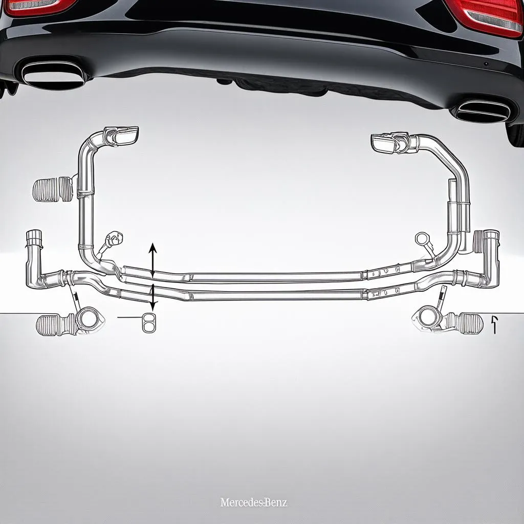 Mercedes-Benz Exhaust System Diagram