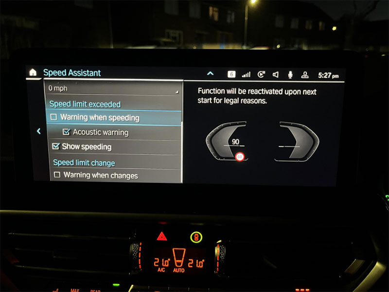 Fix BMW Speed Limit Warning - Online Service