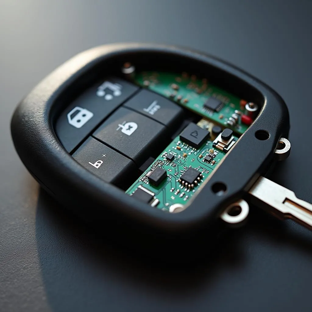 Ford Focus key fob with buttons