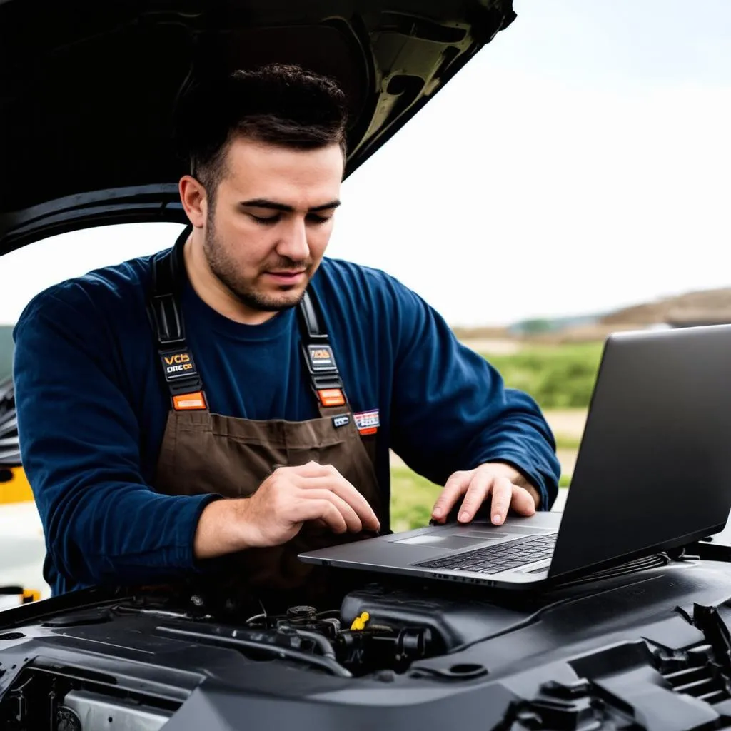 Mechanic Using VCDS