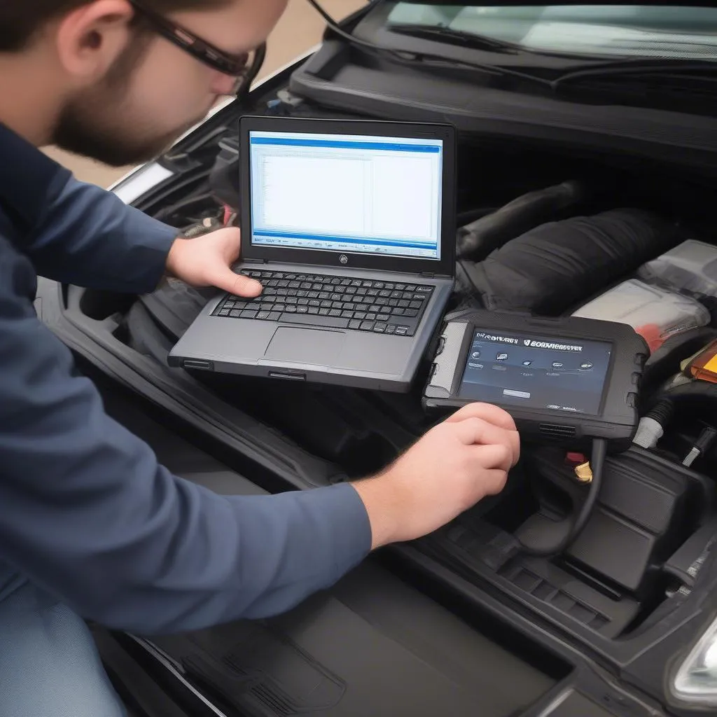 Mechanic Using VCDS