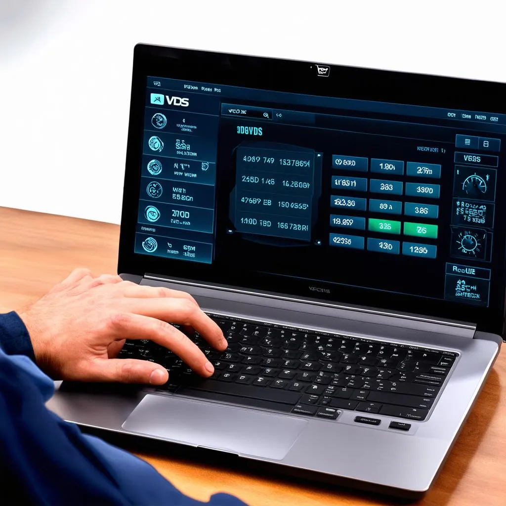 Laptop with VCDS Software