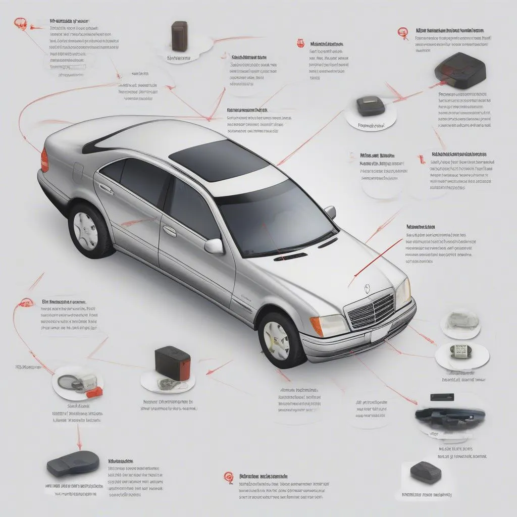 Mercedes Anti-theft System Components Diagram