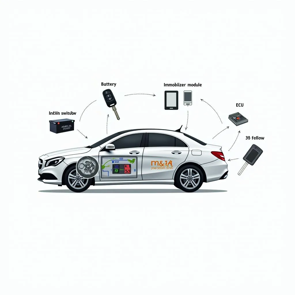 Mercedes Anti-theft System Components