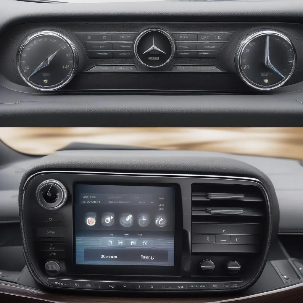 Mercedes Benz Dashboard Heater Controls