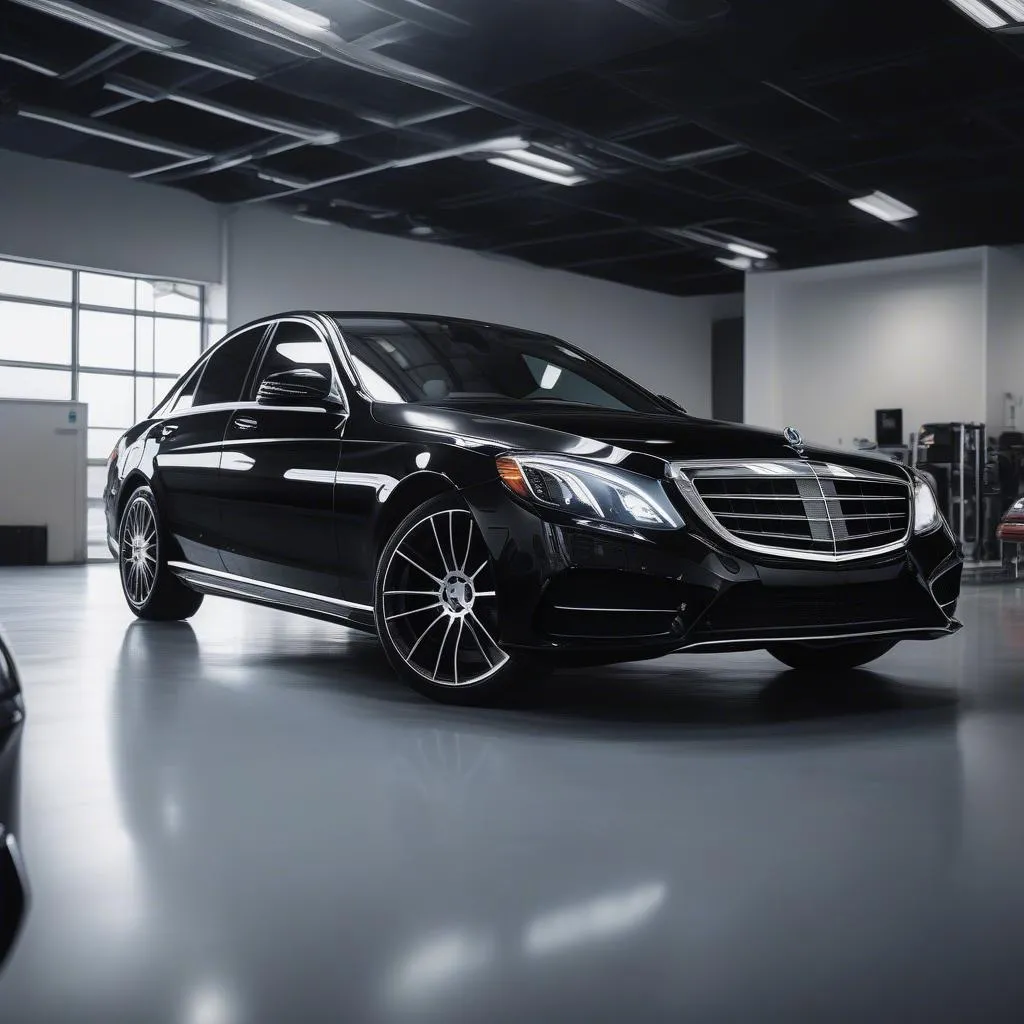 Mercedes-Benz Car in for Service