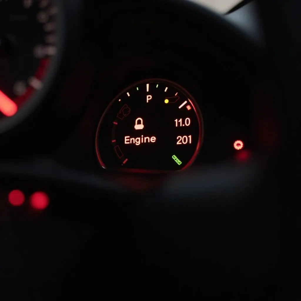 Mercedes-Benz dashboard with warning lights