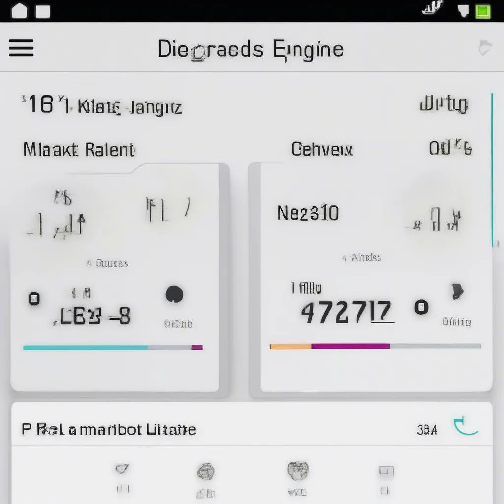 Mercedes Diagnostic App Interface