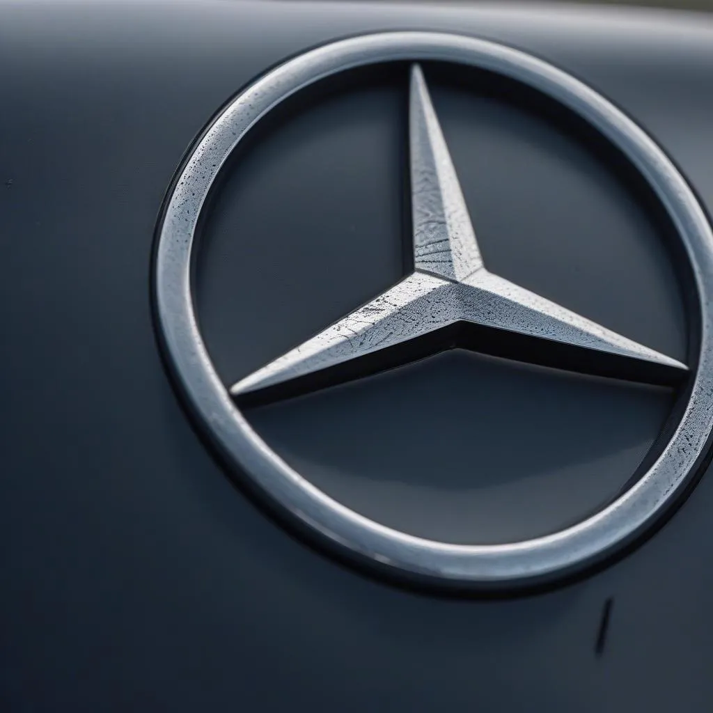 Damaged Mercedes Emblem