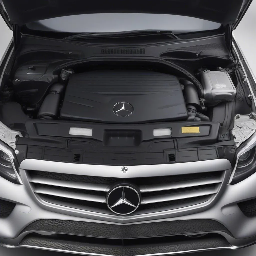 Mercedes GL450 engine bay