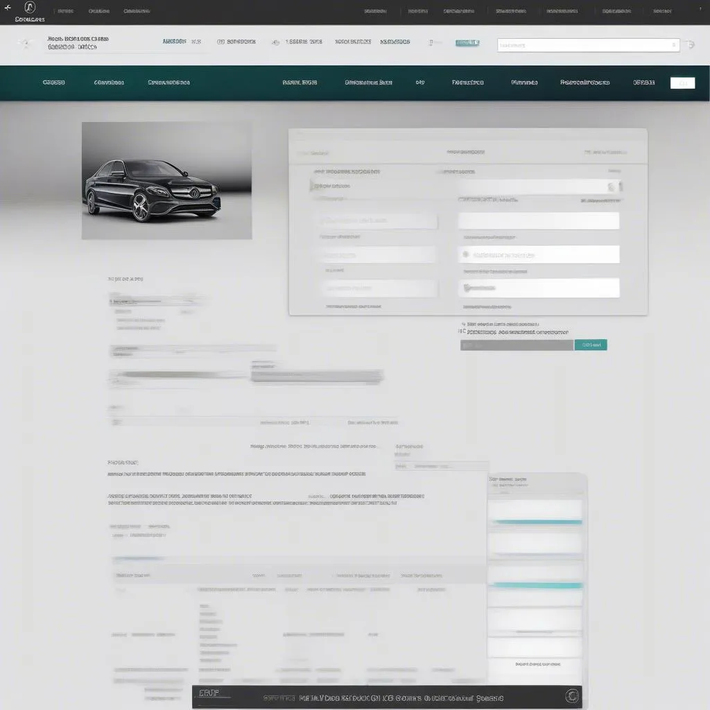 Mercedes OEM Part Selection Tool Screenshot