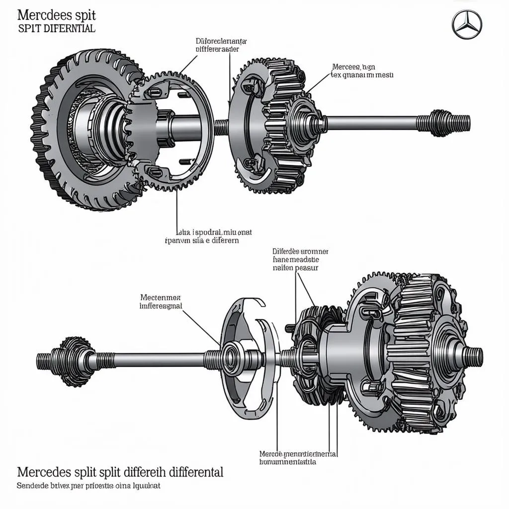 Exploded View of a Mercedes Split Differential