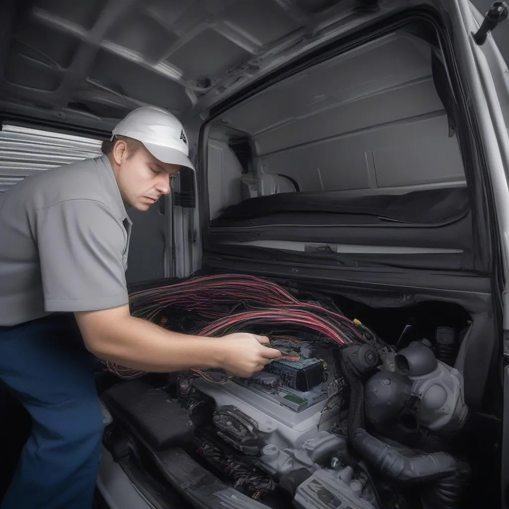 Mercedes Sprinter Engine Compartment