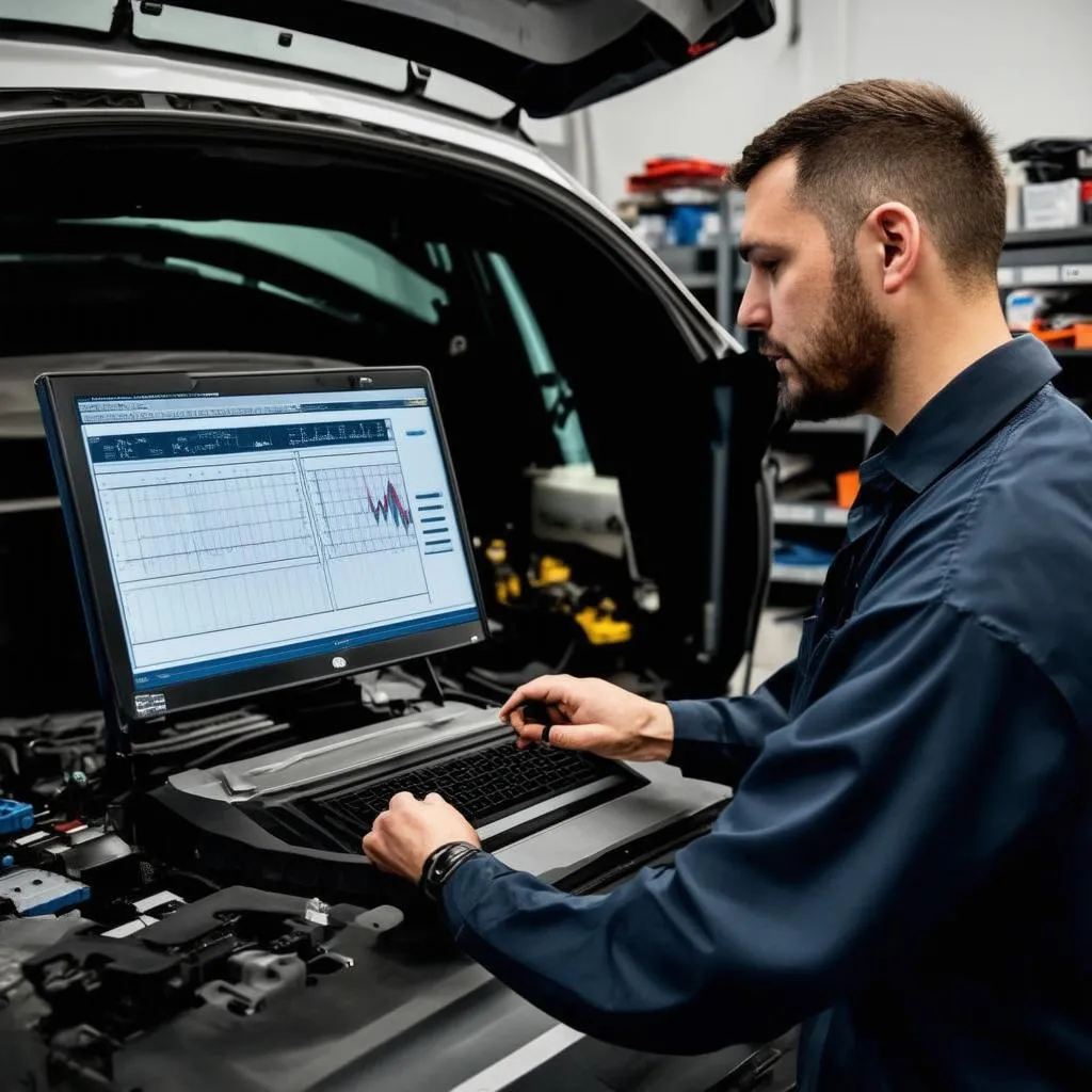 Mercedes Technician Using DAS