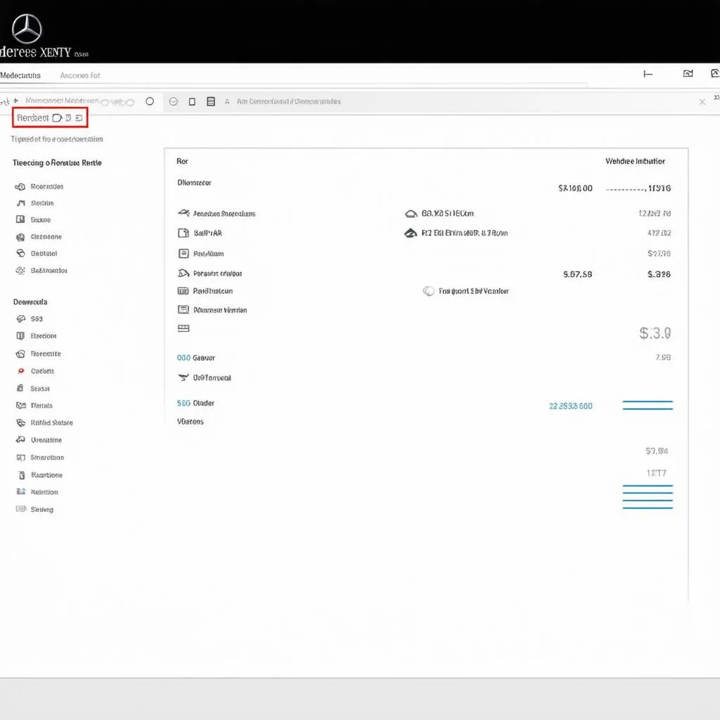 XENTRY Diagnostic Software Interface