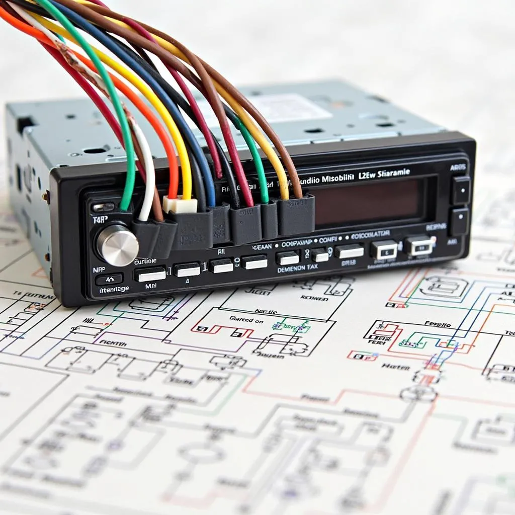 Mitsubishi car radio wiring diagram