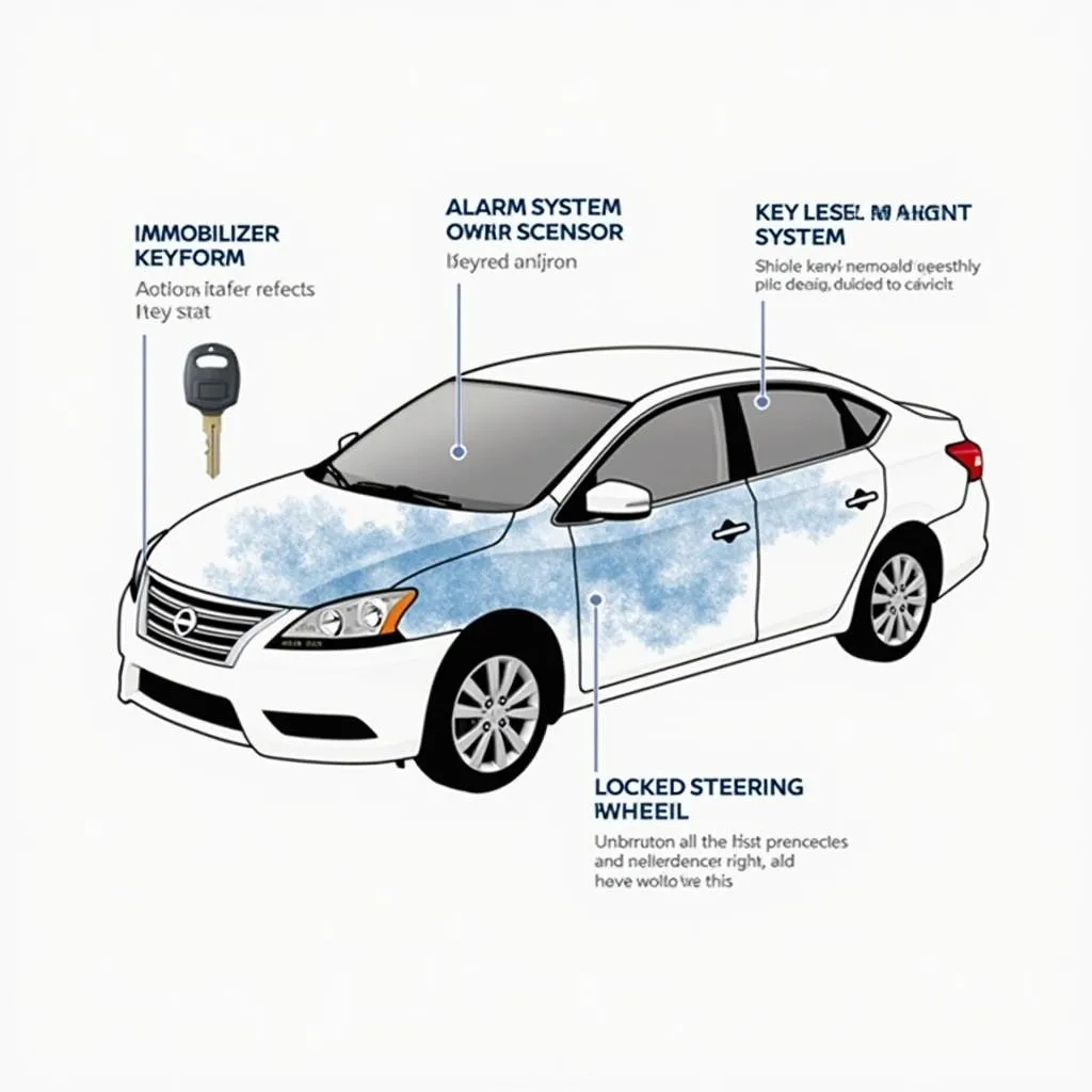 Nissan Sentra Anti-theft System Illustration