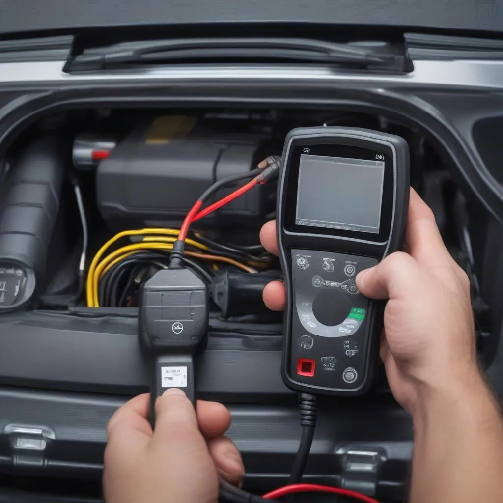 Using an OBD-II scanner on a Mercedes