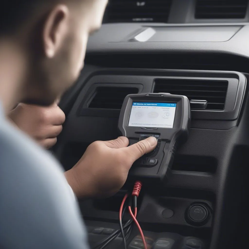 Using an OBD2 scanner on a Ford vehicle