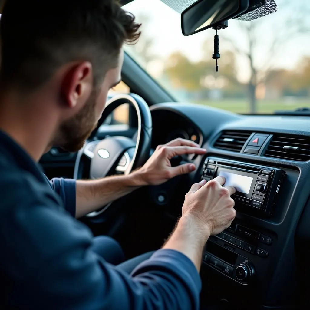 Expert Installing Car Radio