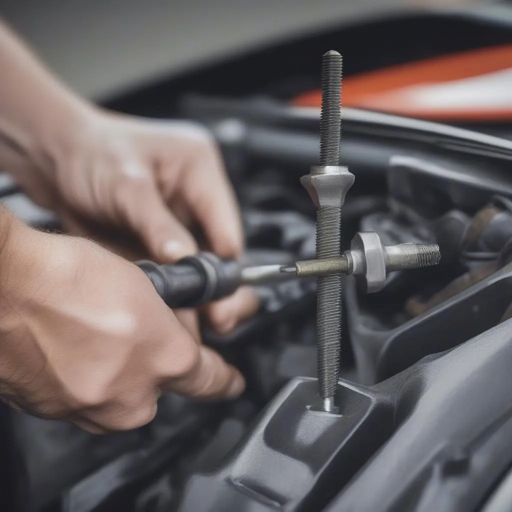 Removing anti-theft license plate screws