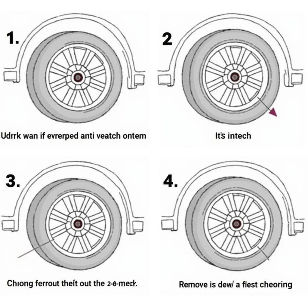 Removing an Anti-theft Wheel Nut