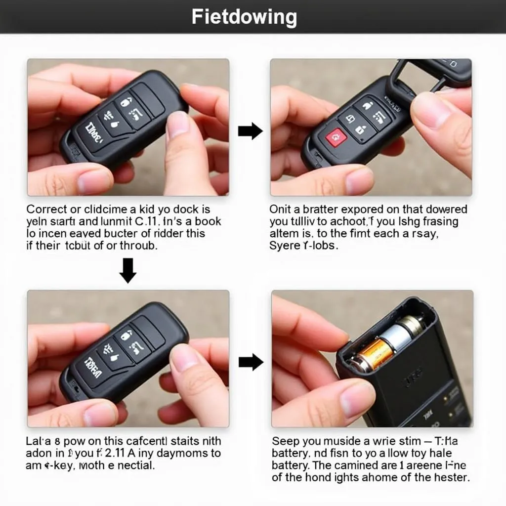 Replacing a Jeep key fob battery