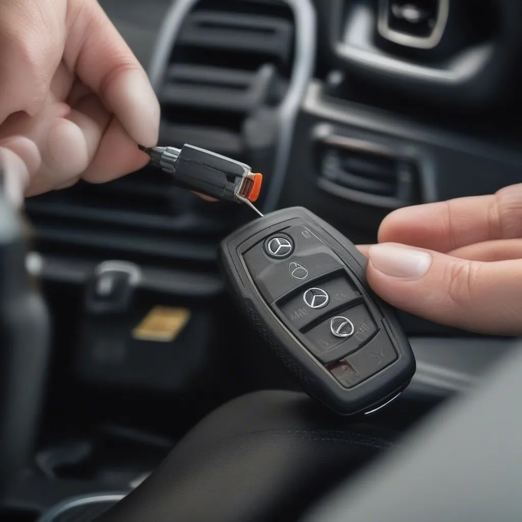 Replacing Mercedes Key Fob Battery