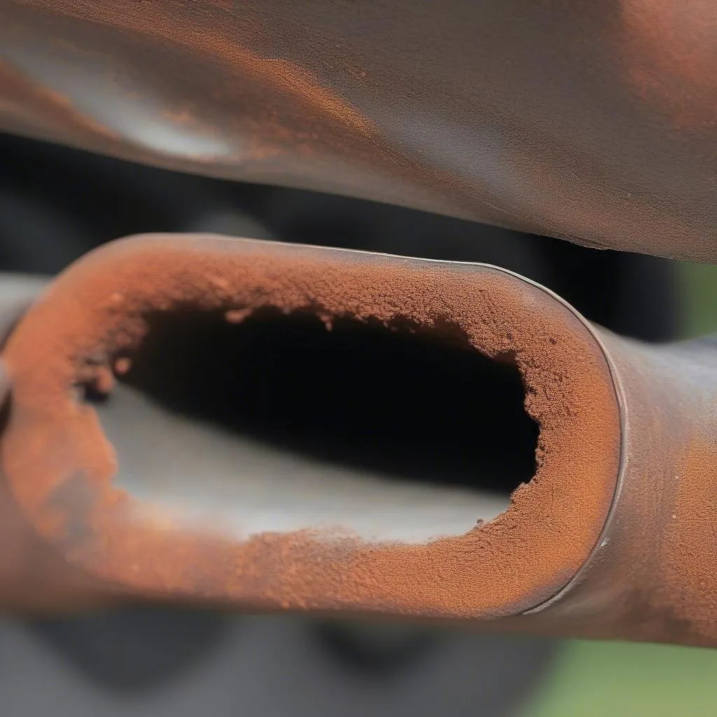 Rusty Exhaust Pipe