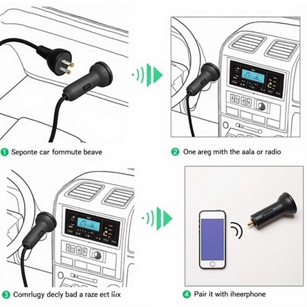 Setting up Bluetooth FM transmitter in a car