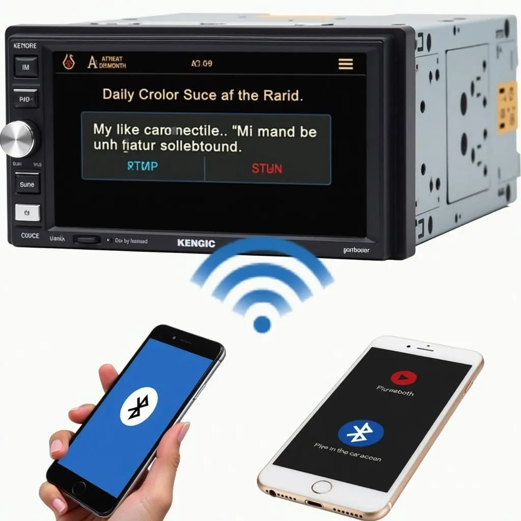 Phone successfully paired with car radio via Bluetooth