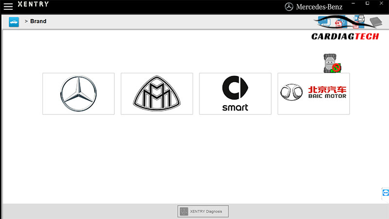 Use Xentry to reset brake pad wear warning 