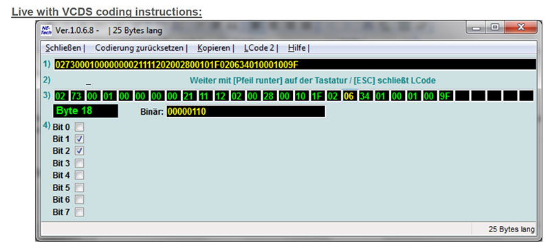 VCDS Coding Instruction