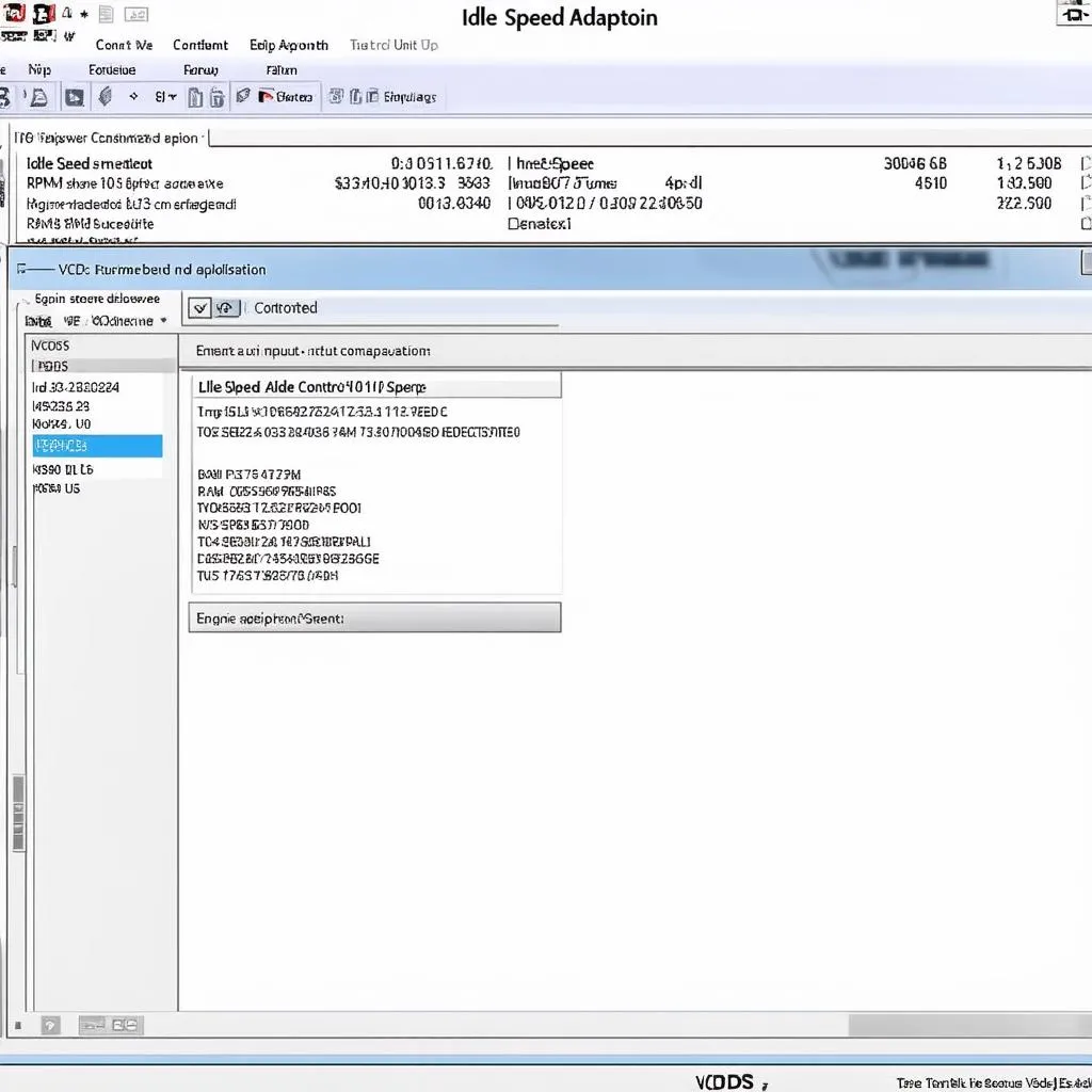 VCDS Idle Speed Adjustment Screen