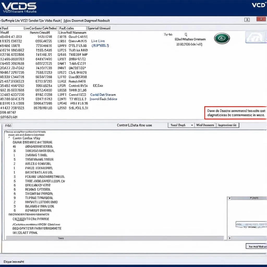 VCDS Software Screenshot