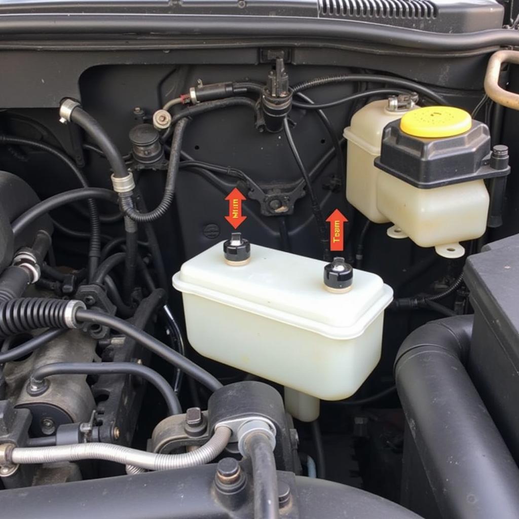 03 GMC Sierra Brake Fluid Reservoir