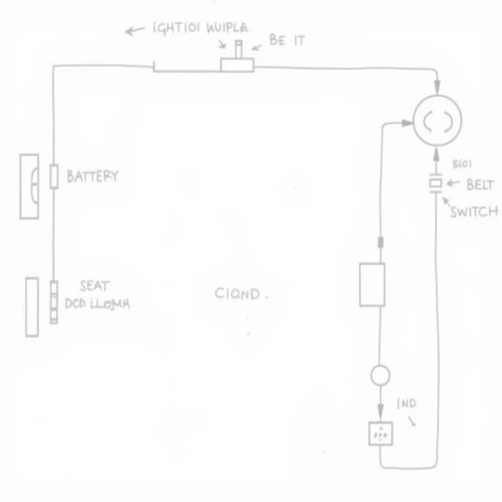 1973 VW Beetle Seat Belt Warning Light Circuit Diagram