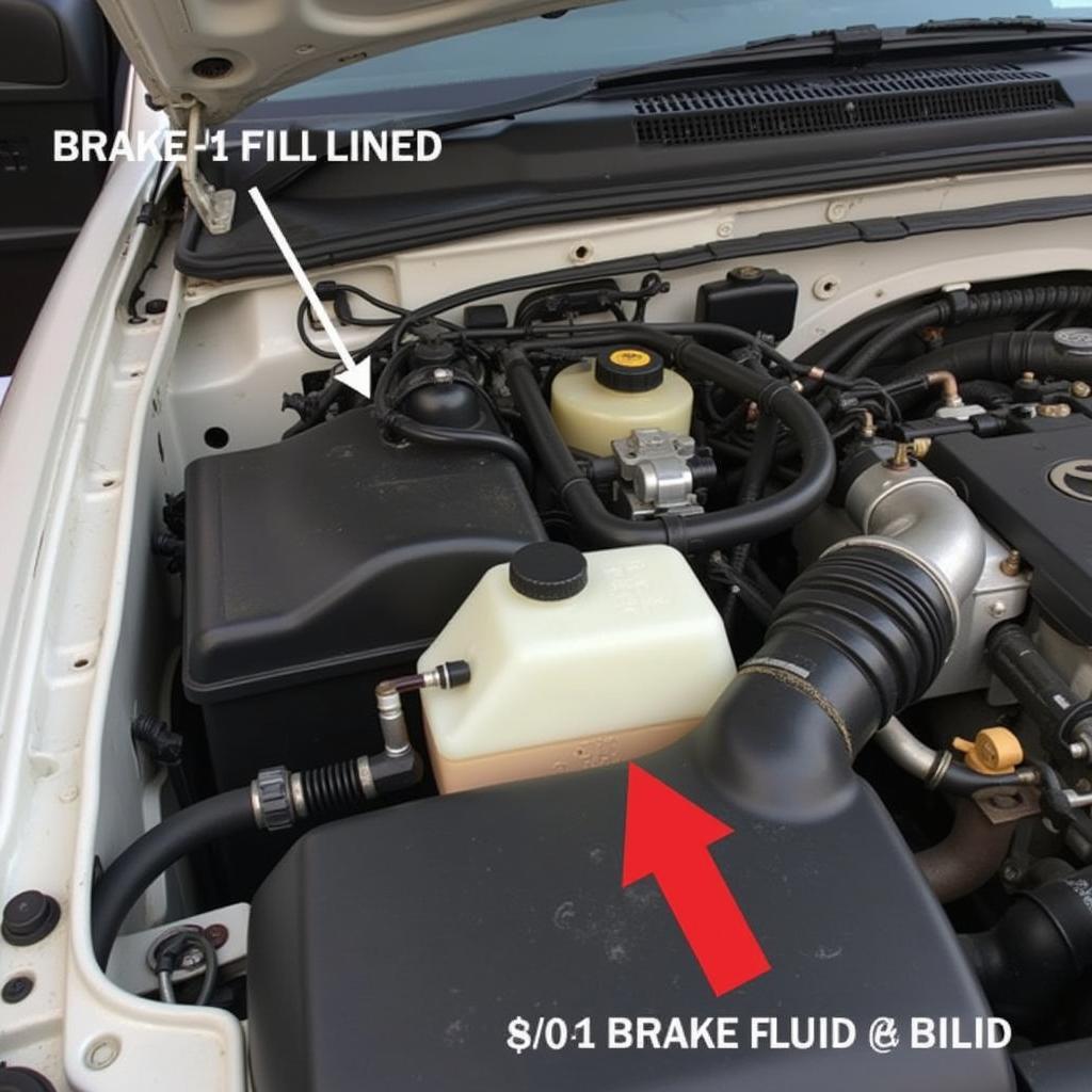 Checking Brake Fluid Level in a 2000 Toyota Tacoma