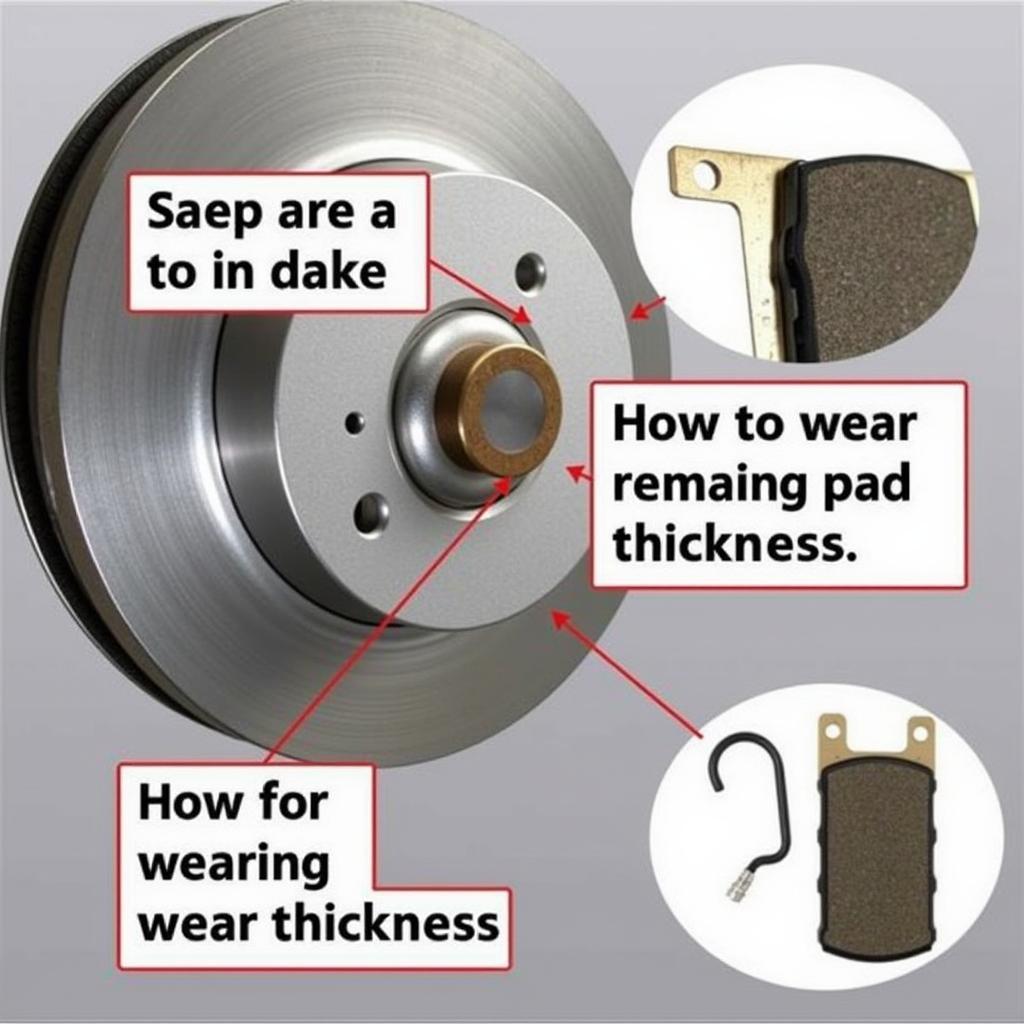 Inspecting Brake Pads on a 2004 Ford Focus