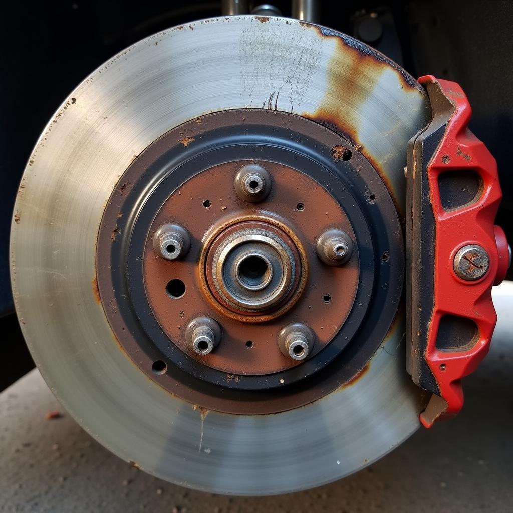 Worn Brake Pads on a 2004 Jetta