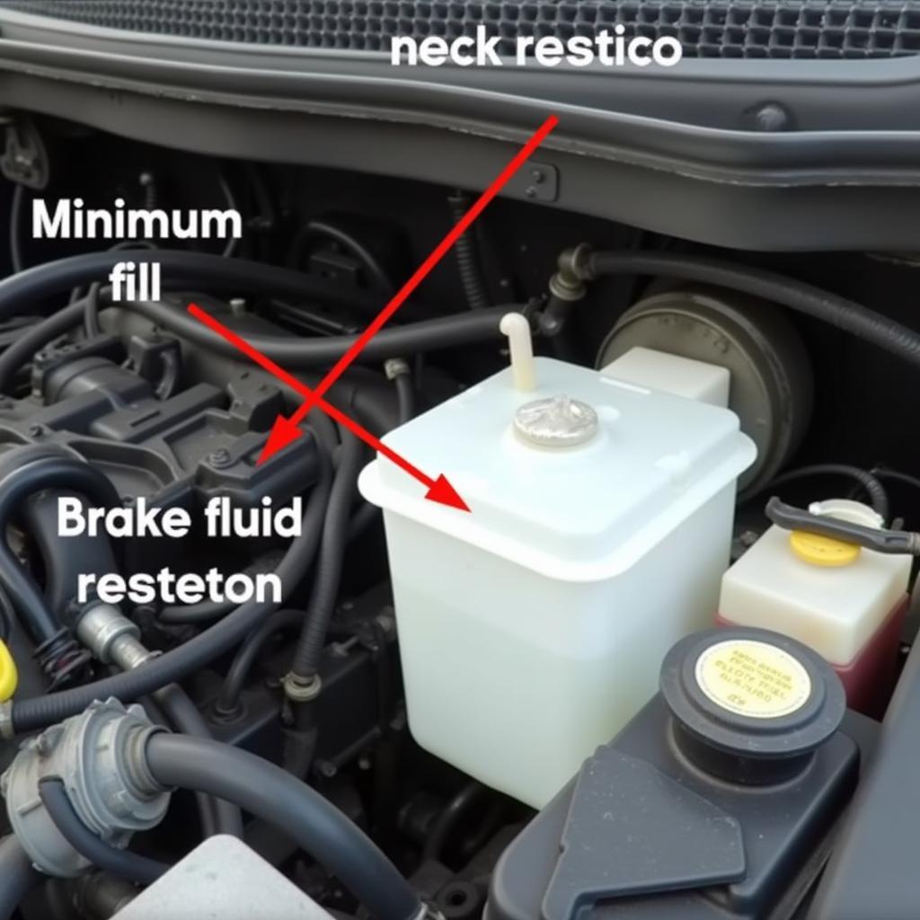 Checking the Brake Fluid Reservoir in a 2005 Chevy Trailblazer