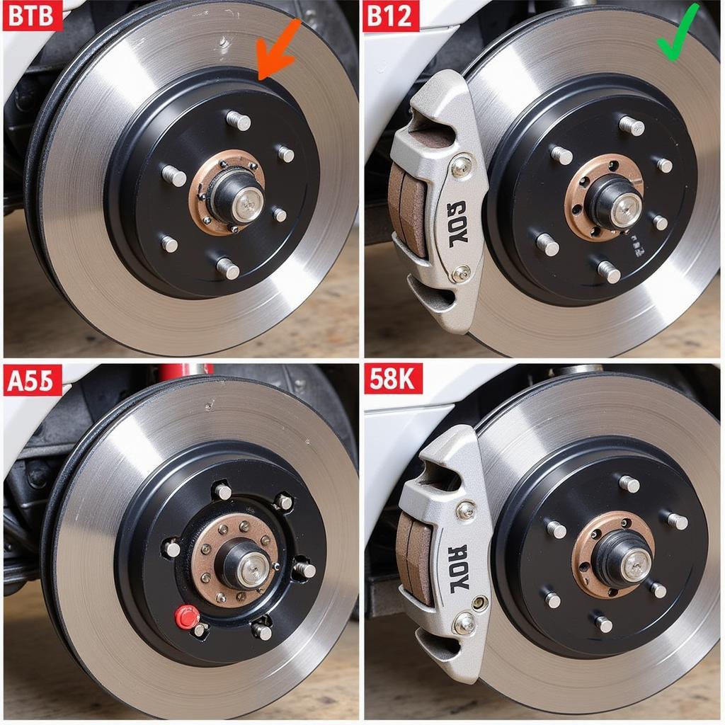 Worn Brake Pads on a 2006 Saturn Vue