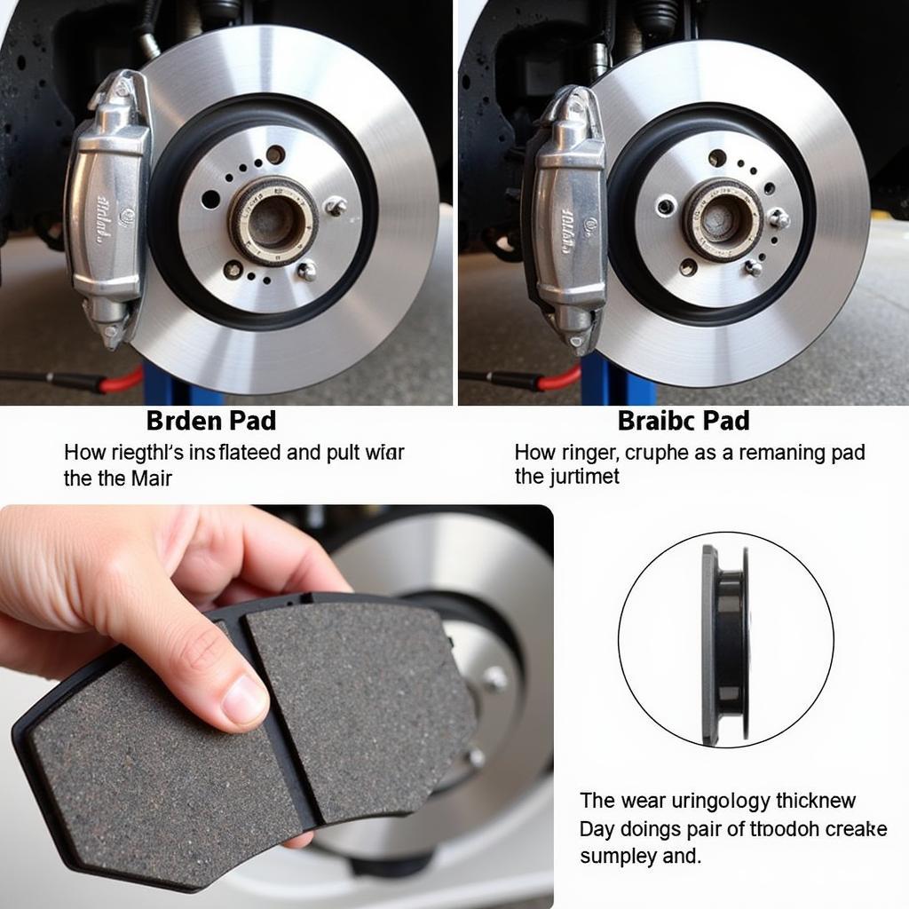 2008 Audi A6 Brake Pad Inspection - Checking brake pad thickness for wear and tear