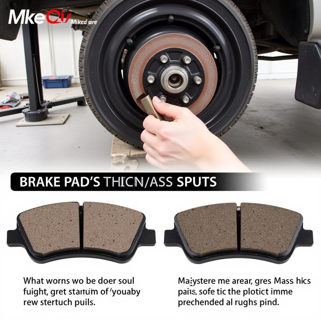 Inspecting Brake Pads on a 2011 Ford F150